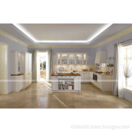 Home Furniture Popular China Antique Solid Wood Kitchen Cabinet